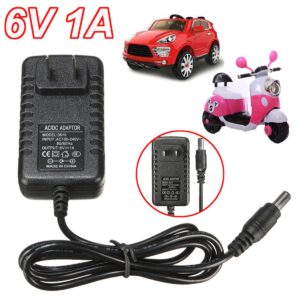 Cargador de Carga inteligente para niños, adaptador de 6 V, CA, 1A, para coches, motocicletas, juguete, 6 Voltios, 1 ud.